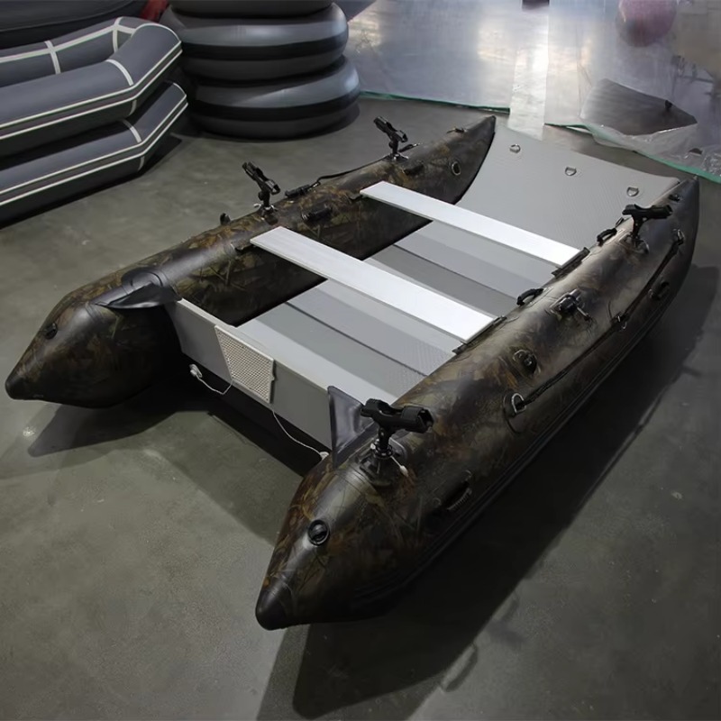 高速カタマランインフレータブルボートPVCゴム製アサルトフィ - Fishing Boat Inflatable のレビューと価格
