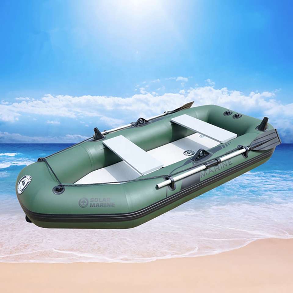 4人乗りPVCインフレータブルエアマットフロアフィッシングデ - Fishing Boat Outboard Motor のレビューと価格