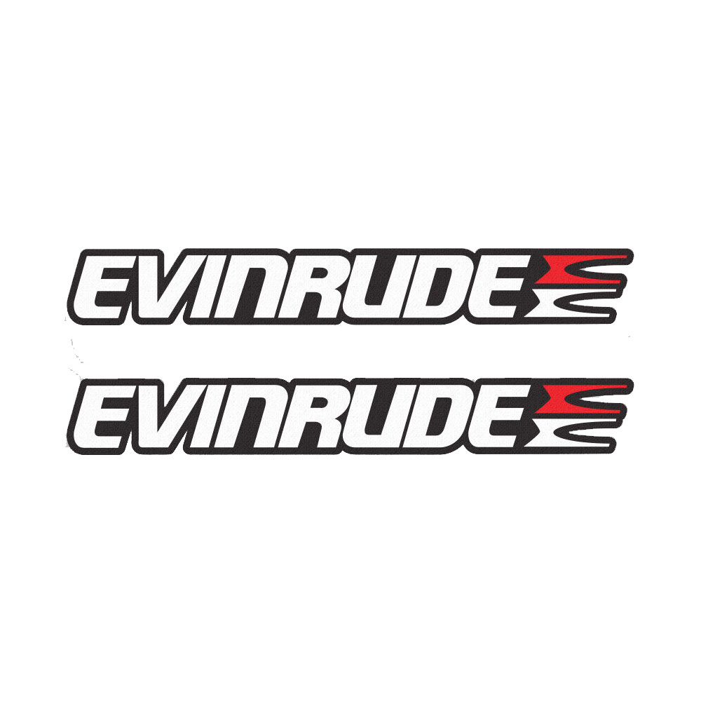 2 個入り Evinrude ステッカー デカール ビニール - Fishing Boat Outboard Motor のレビューと価格