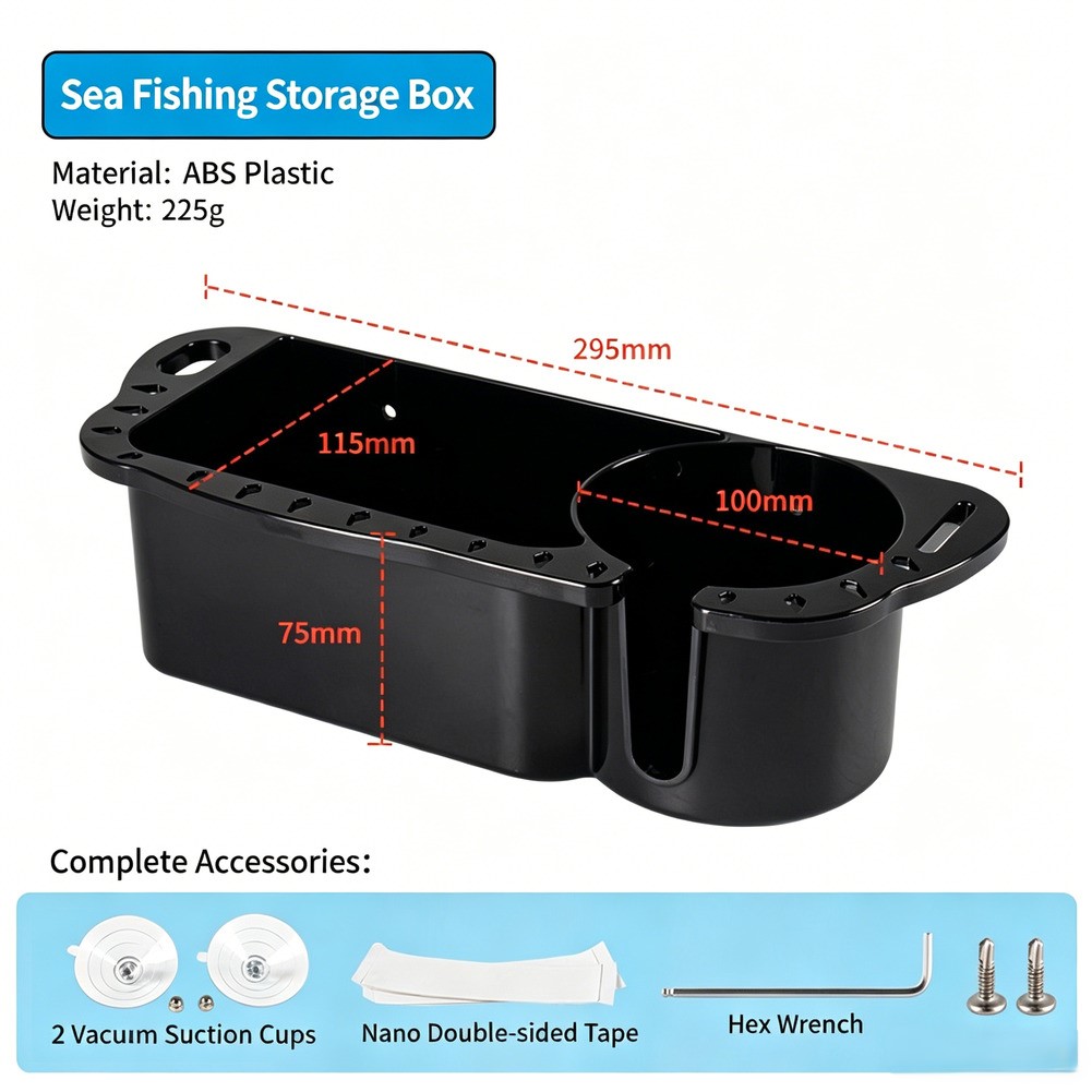 ABS 釣り用コンテナ釣具ボックス 2 列の排水穴 ボートデ - Fishing Boat Trailer のレビューと価格