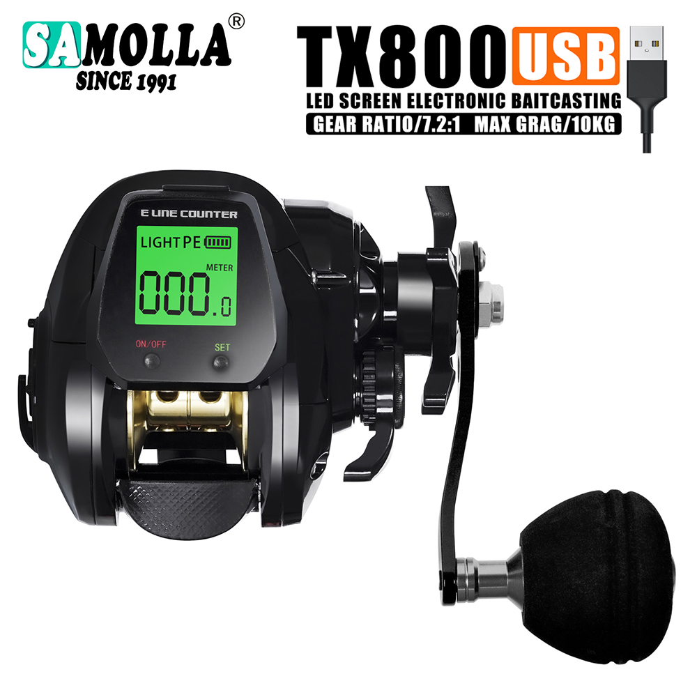 SAMOLLA ベイトキャスティング釣りリール電子ビッグ L - Shimano Reel Stradic のレビューと価格