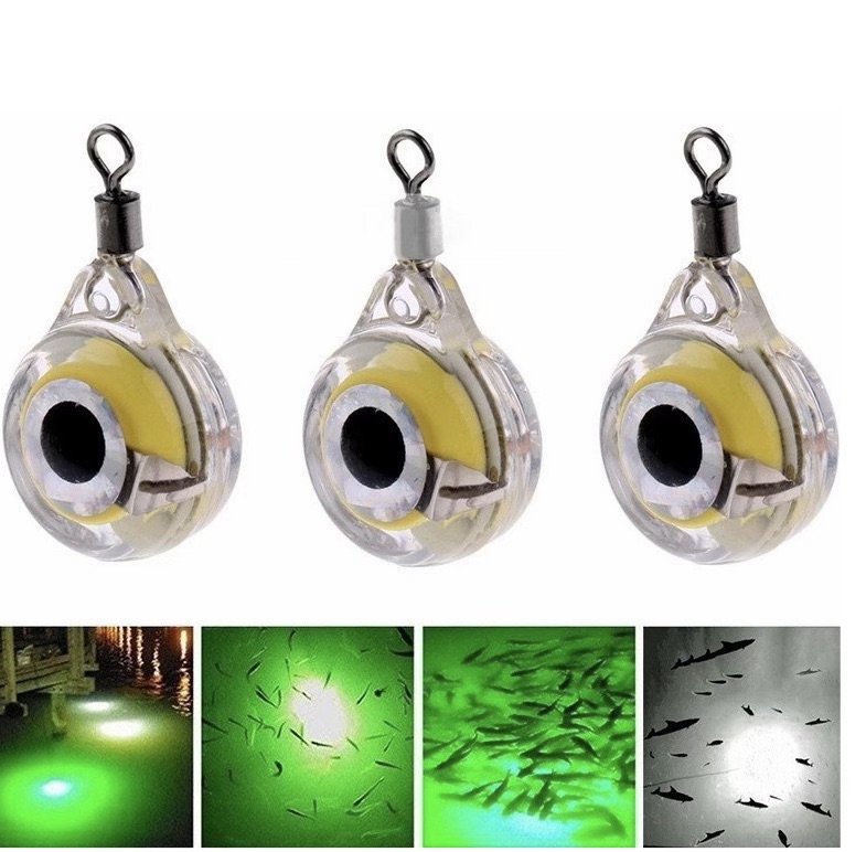 5 個ミニ釣りルアーライト LED ディープドロップ水中アイ - Fishing Boat Navigation Light のレビューと価格