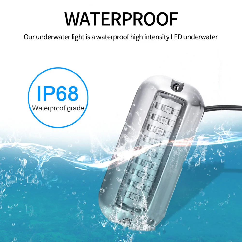 ステンレス鋼の水中ポンツーンライト,防水IP68,ヨットアク - Fishing Boat Navigation Light のレビューと価格